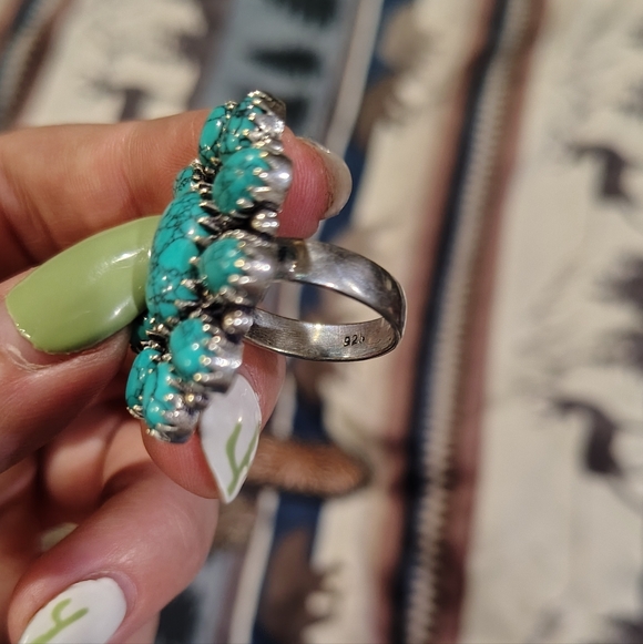Turquoise Statement Ring - Picture 2 of 2